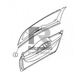 GOMA PERFIL PARTE HORIZONTAL PORTON  MICROCAR