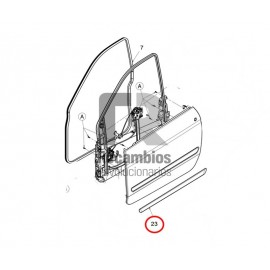 MOLDURA DE PUERTA MICROCAR  DUE 1406288