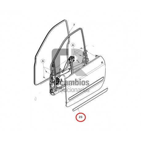 MOLDURA DE PUERTA MICROCAR  DUE 1406288