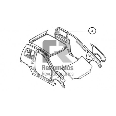 ALETA TRASERA SX ORIGINAL MICROCAR VIRGO I / II